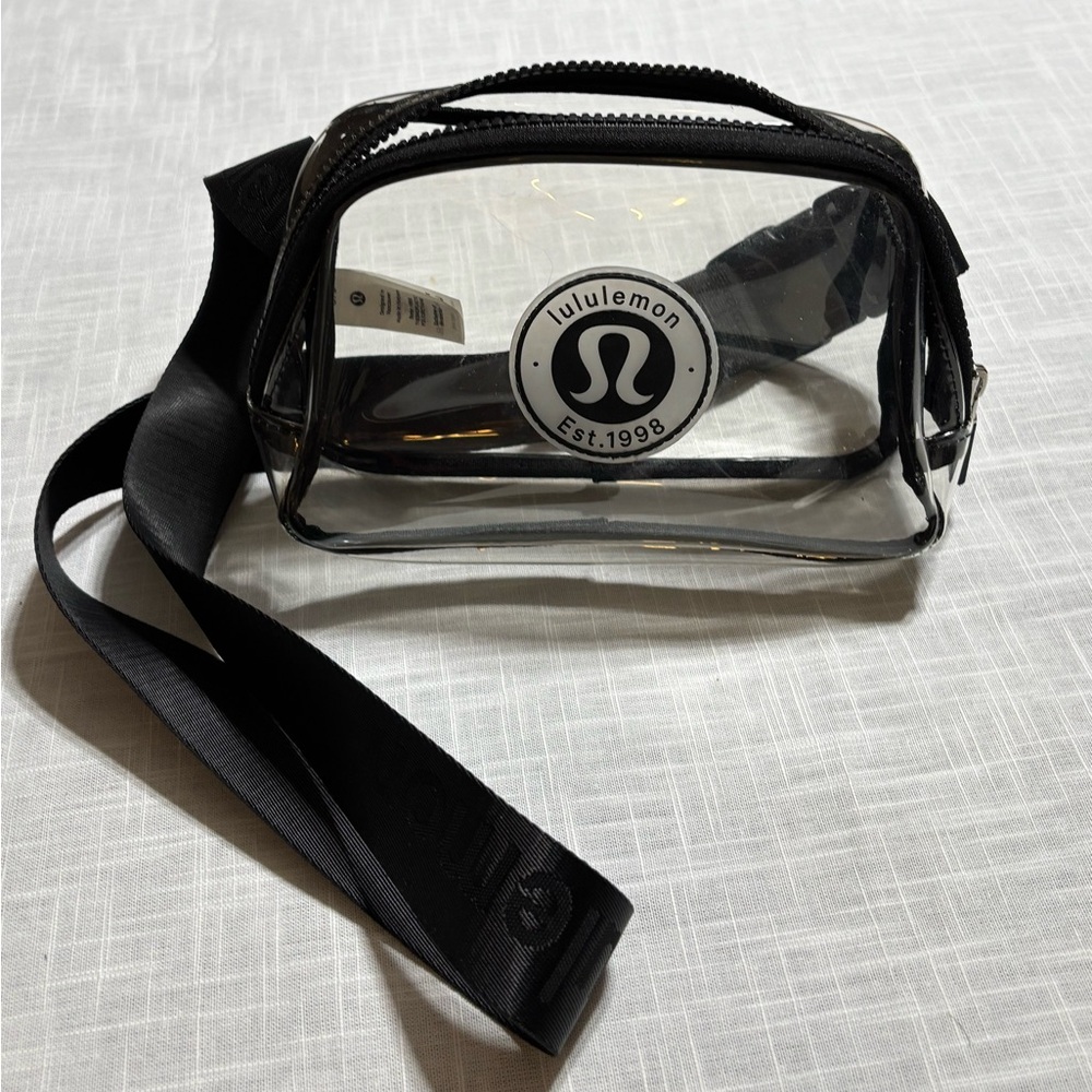 Lululemon Transparent waist/Crossbody Bag with Black Trim